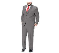 GATMSTZ Men's Suit 3-Piece Large Sizes for Strong Men Regular Fit Jacket Vest Trousers Complete Set for Wedding Prom Formal Occasions