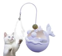 Gatnip Interactive Toy - Feather Teaser with Treat Dispenser | Sensory Toy for Indoor Cats and Kittens, Training 'Hunting Instinct, Boredom Relief and Stimulation Activity Mentor