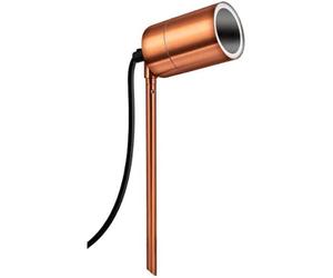 Gato BG Luceco LEXDLSCP Azurar Exterior Decorative GU10 Garden Spike Light, 35 Watts, IP54 Rated, Copper
