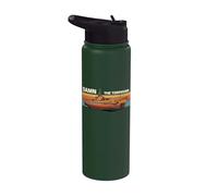 Gato Class Submarine Damn the Torpedoes Retro Sunset Graphic Stainless Steel Insulated Water Bottle