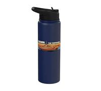 Gato Class Submarine Damn the Torpedoes Retro Sunset Graphic Stainless Steel Insulated Water Bottle