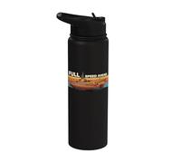 Gato Class Submarine Full Speed Ahead Retro Sunset Graphic Stainless Steel Insulated Water Bottle
