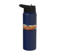 Gato Class Submarine Full Speed Ahead Retro Sunset Graphic Stainless Steel Insulated Water Bottle