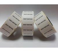 Gato CT4 26mm x 12mm Price Gun Labels White Pre Printed Best Before 30 Rolls 45,000 Labels