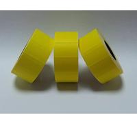 Gato CT7 26mm x 16mm Price Gun Labels Yellow Straight Edge 30 Rolls 36,000 Labels