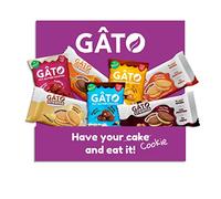 GATO Vegan Protein Cream Cookies Selection Box, Plant Based, Mixed Variety Box of 7 Packs