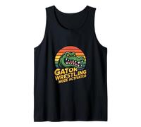 Gatok Wrestling Mode Activated Retro Gator Grappler Tank Top