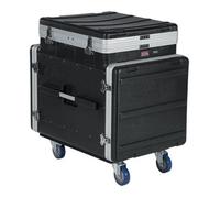 Gator 10U Combi Mixer Rack w/ 12U Pop Up Top