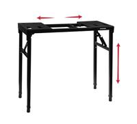 Gator Frameworks Keyboard and Audio Utility Table with Multi Point Adjustability and Built in Leveling Bubble; Min/Max Height - 26"/44" (GFW-UTILITY-TBL)