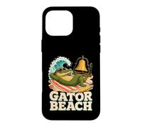 Gator Beach Retro Summer Case for iPhone 16 Pro Max