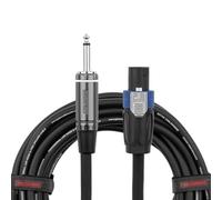 Gator Cableworks 25ft TS to Twist Lock Speaker Cable - Low Capacitance, Oxygen-Free Copper for Amps & PA Systems