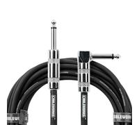 Gator Cableworks GCWH-INS-05RA 5-Foot Quiet Instrument Cable Straight to Right Angle for Guitar Bass Audio