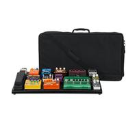Gator Cases Aluminum Guitar Pedal Board with Carry Bag Extra Large: 32" x 17" | Stealth Black Pedalboards (GPB-XBAK-1)