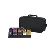 Gator Cases Aluminum Guitar Pedal Board with Carry Bag Small: 15.75" x 7" | Stealth Black Pedalboards (GPB-LAK-1)
