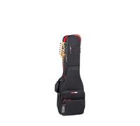 Gator Cases ICON Take Two Series Premium Double Gig Bag for (2) Electric Guitars, TSA-Friendly Zippers, Black (G-ICONTTELEC-BLK)