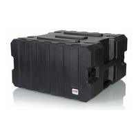 Gator Cases Pro Series Molded Mil-Grade Rack Case with wheels, black (G-PROR-6U-19)