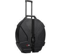 Gator Grooves 22” Roto-Molded Hard-Shell Cymbal Case with Rubber Inline Wheels, Telescoping Retractable Handle, and Padded Dividers, (GPCCYM22W)