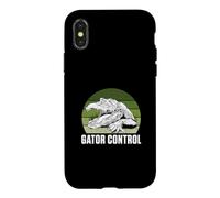 Gator Control Funny Alligator Hunting Crocodile Gator Hunter Case for iPhone X/XS