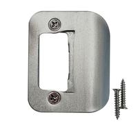 Gator Door Strike Plate 2-1/4" Latch Restorer, Satin Nickel, 1-Pack