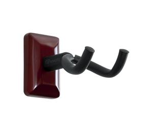 Gator Frameworks Acoustic/Electric Guitar Wall Hanger with Cherry Mounting Plate (GFW-GTR-HNGRCHR)