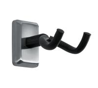 Gator Frameworks Acoustic/Electric Guitar Wall Hanger with Satin Chrome Mounting Plate (GFW-GTR-HNGRSCH)