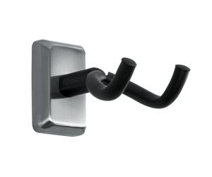 Gator Frameworks Acoustic/Electric Guitar Wall Hanger with Satin Chrome Mounting Plate (GFW-GTR-HNGRSCH)