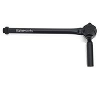 Gator Frameworks Adjustable Angled Mini Boom Arm with Interlocking Design; 9" Boom Arm (GFW-MIC-CLMPBM9)