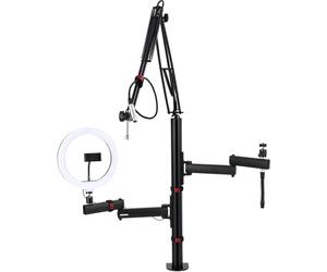 Gator Frameworks All-In- One Content Creator Tree with Light, Mic & Camera Attachments (GFW-ID-CREATORTREE)