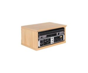 Gator Frameworks Elite Furniture Series 4U Wood Desktop Studio Rack in Natural Maple Matte Finish (GFW-ELITERK-4U-MPL)