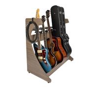 Gator Frameworks Elite Series 5 to 7-Space Guitar & Instrument Case Combo Rack, Driftwood Grey Finish (GFW-ELITEGTR5RK-GRY)