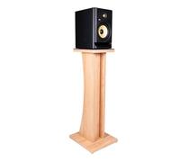 Gator Frameworks Elite Series Floor-Standing Wood Studio Monitor Speaker Stand in Natural Maple Finish; Single (GFW-ELITESPKSTMN-MPL)