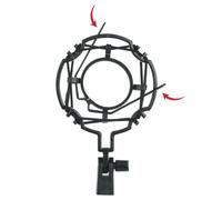 Gator Frameworks GFW-MIC-SM5560 Universal Microphone Shockmount for 55-60mm Mics - Black