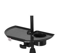 Gator Frameworks Mic Stand Accessory Tray with Drink Holder, black (GFW-MICACCTRAY)