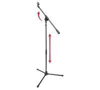 Gator Frameworks Lightweight Tripod Mic Stand with Single Section Boom; (GFW-MIC-1500)
