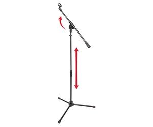 Gator Frameworks Lightweight Tripod Mic Stand with Single Section Boom; (GFW-MIC-1500)