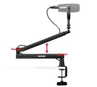 Gator Frameworks Low-Profile Series Premium Broadcast, Podcast, and Streaming Boom Arm, Fully Adjustable (GFWMICBCBM2500)
