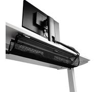 Gator Frameworks Mesh Cable Management System - Mounts Under Desk to Streamline Your Workspace, Built In Cable Ties, (GFW-CBLMGM-MSH)