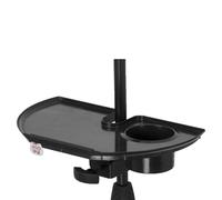 Gator Frameworks Mic Stand Accessory Tray with Drink Holder, black (GF