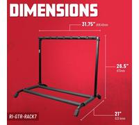 Gator Frameworks Rok-It Collapsible 7-Space Rack for Acoustic, Electri