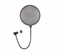 Gator Frameworks RI-POPFILTER Rok-It Attachable Microphone Pop Shield, Black