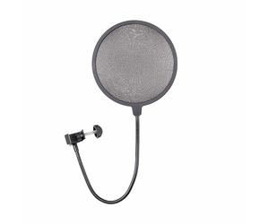 Gator Frameworks Rok-It Single Layer Microphone Pop Filter with C-Clamp to Fit Most Microphone Stands; (RI-POPFILTER)