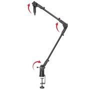 Gator Frameworks Slim Profile Desktop Mic Stand Boom Arm for Broadcasts, Podcasts, Content Creation, Live Streaming, & Similar Applications (GFWMICBCBM0500)