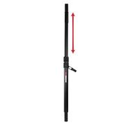 Gator Frameworks Sub Speaker Subwoofer Pole with Crank Operated Height Adjustment. Includes Adapter for 35mm & M20 Threaded Mounts (GFWSPKSUBCRNK), Black