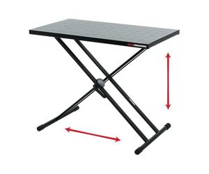 Gator Frameworks Utility table top with double-X stand, black (GFW-UTL-XSTDTBLTOPSET)