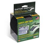 Gator Grip Traction Tape, Premium Grade 60 Grit Anti-Slip Adhesive Tape, Indoor/Outdoor, Great for Stairs, Docks, Boats & Ramps, Black, 4 inch x 15 ft, RE3952