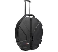Gator Grooves 24” Roto-Molded Hard-Shell Cymbal Case with Rubber Inline Wheels, Telescoping Retractable Handle, and Padded Dividers, (GPCCYM24W)