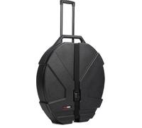 Gator Grooves 24” Roto-Molded Hard-Shell Cymbal Case with Rubber Inline Wheels, Telescoping Retractable Handle, and Padded Dividers, (GPCCYM24W)