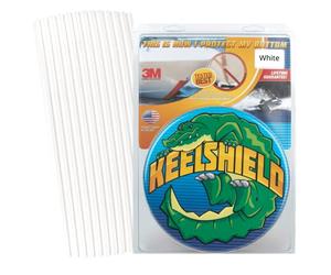 Gator Guards KeelShield Keel Guard - Helps Prevent Damage, Scars and Scratches - DIY Installation - Compatible with Fiberglass and Most Aluminum Boats - Made in The USA - 4’ to 12’ Lengths - White