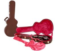 Gator GW-335-BROWN Semi-Hollow Guitar Deluxe Wood Case, Brown