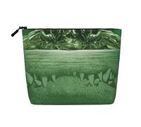 Gator Lurking Green Printed Make up Bag for Women Makeup Bags Zipper Travel Cosmetic Bags Pouch Organizer